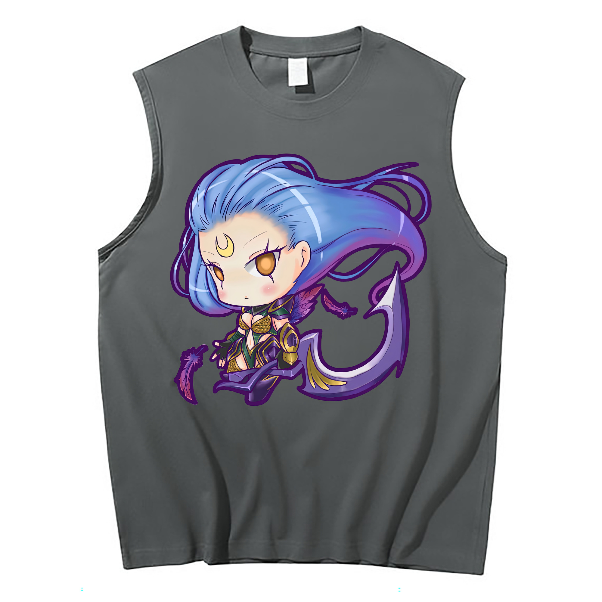 （画像用） リーグ・オブ・レジェンド League of Legends LOL コットン100％タンクトップ（フロントプリント）
